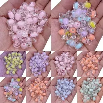 Товары для вечеринок для изготовления ювелирных изделий в форме кролика унисекс DIY поделки 10 шт 16*12 мм ожерелье браслет конфетного цвета акриловый кулон россыпью бусины разноцветный