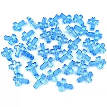 Товары для вечеринок для самостоятельного изготовления прозрачных украшений, разделительные бусины 20 шт./упак., акриловые крестообразные бусины 13*16 мм, новые аксессуары серый