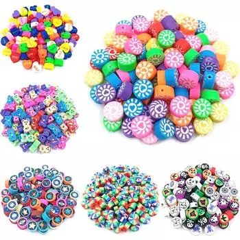 Товары для вечеринок, круглые сердечки, медведи, изготовление ювелирных изделий, 20 шт., ожерелье, браслет, оптовая продажа, кулон, новые мягкие глиняные бусины, своими руками для 20Pcs 8*12mm Bear