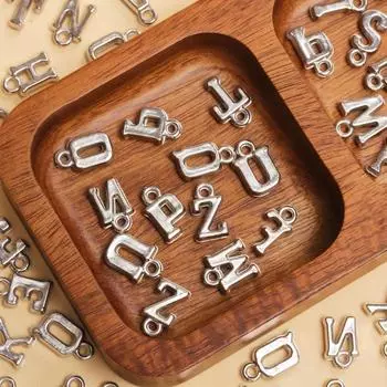 Товары для вечеринок, ожерелье 14-16 мм*8-9 мм, модные украшения, подвески в виде букв, брелок, акриловые, ручная работа, сделай сам, 50 шт., аксессуары ручной работы розового золота