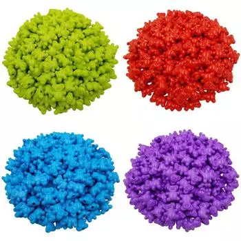 Товары для вечеринок, ожерелье, браслет, акриловые бусины, сделай сам, для медведя, 50 шт., 14*12 мм, оптовая продажа, изготовление ювелирных изделий с подвесками оранжевый