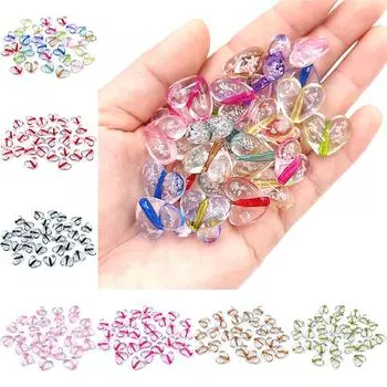 Товары для вечеринок, ожерелье, браслет, кулон, оптовая продажа, сделай сам, для изготовления прозрачных пузырей, ювелирных изделий, 10 шт., 15*17 мм, бусины в форме сердца красный