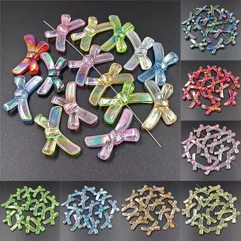 Товары для вечеринок Подвеска-бабочка Бусины Aurora Laser DIY для ожерелья, браслета, изготовления ювелирных изделий 10 шт. 20*33 мм Оптовая продажа синий