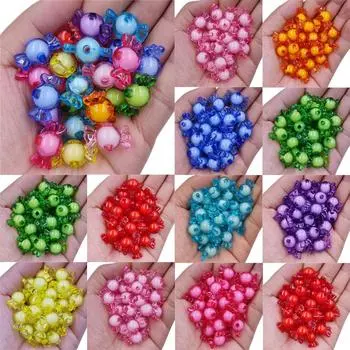 Товары для вечеринок, подвеска, свободные бусины, сделай сам, поделки, ожерелье в форме конфет, браслет, акрил, 10 шт., 21*12 мм, для изготовления ювелирных изделий красный