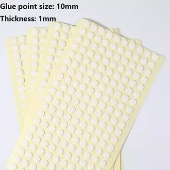 Товары для вечеринок Прозрачная наклейка на стакан воды с круглой точкой, подвижный, бесследный клей для украшения автомобиля, 1 лист, акриловый двухсторонний клей