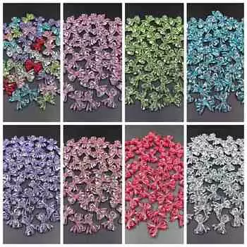 Товары для вечеринок, разноцветные прозрачные банты, украшения ручной работы, серьги, аксессуары, материал, аксессуары, бусины, украшения 15*19 мм, 20 шт. красный