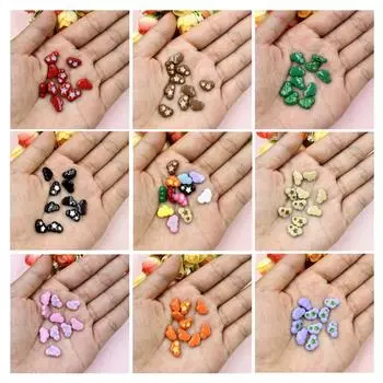 Товары для вечеринок Симпатичный браслет ожерелье 9,7*12,6 мм модный бисерный материал изготовление ювелирных изделий 10 шт сплав капающие аксессуары облачные бусины синий