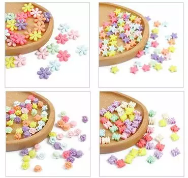 Товары для вечеринок Свободные бусины Цветок Акриловый кулон 30 г Ожерелье Браслет Аксессуары Тыквенная ракушка НОВЫЕ серьги для изготовления ювелирных изделий DIY Поделки 1