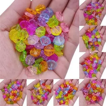 Товары для вечеринок, свободные бусины, сделай сам, поделки, цветочные сердечки, прозрачные, оптовая продажа, 20/40 шт., ожерелье, браслет, кулон для изготовления ювелирных изделий 20Pcs 12mm Heart