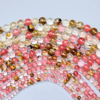 Товары для вечеринок своими руками браслет мода камень натуральные бусины шарм аксессуары для изготовления ювелирных изделий для женщин 30-60 шт гладкие круглые свободные бусины подарки для девочек 60Pcs 4mm