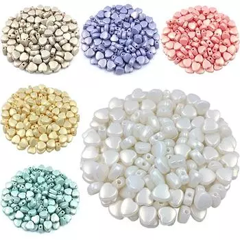 Товары для вечеринок своими руками для бус в форме сердца оптовая продажа ожерелье браслет ювелирные изделия изготовление кулонов 50 шт 7,5*8,5 мм макарон матовый синий