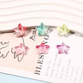 Товары для вечеринок, звезды, бусины, мобильный телефон, коробка для хранения мультфильмов, украшение, сделай сам, крем-гель, оболочка, патч, имитация градиента, 10 шт., патч розы красного