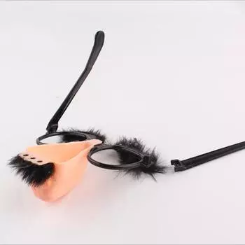 Товары для выступлений Веселые практичные модные очки с большим носом, горячая распродажа, забавные очки для детей, интересные аксессуары