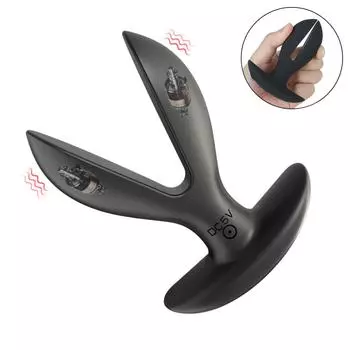 Товары для взрослых Анальный расширитель Беспроводное управление Двойная вибрирующая анальная пробка Анальная пробка Вибратор для ануса Массажер простаты Мужской мастурбатор