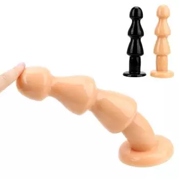 Товары для взрослых Массажер простаты Анальная пробка Большой дилдо Гибкая анальная пробка Анальная стимуляция Мягкая анальная бусина Секс-шоп Секс-игрушки для женщин и мужчин Black