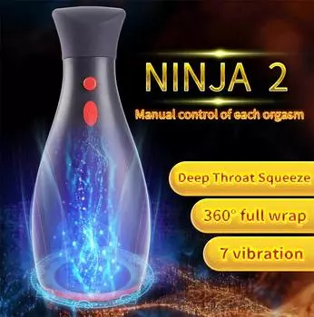 Товары для взрослых, секс-игрушка Ninja 2, надувной мастурбатор, мужские секс-игрушки, зажим для пениса, мужской вибратор, глубокий минет