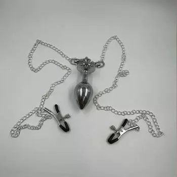 Товары для взрослых Sm Анальные пробки Флирт Клип Киска Грудь Клип Анальные пробки Набор Пара Пара Флирт