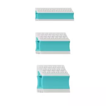 Товары для животных Двусторонняя бритва Бытовая ручная щетка для удаления шерсти Анти-одежды Бритва для чистки шерсти домашних животных S синий