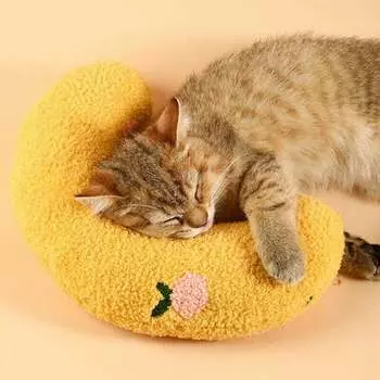 Товары для животных Мягкая подушка Игрушка для кошек Подушки для животных Защита шеи Глубокий сон 27*17cm