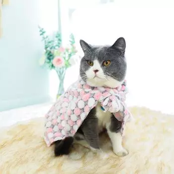 Товары для животных Одеяла Коврики для кошачьего туалета Можно использовать в любое время года Осень и зима Теплые фланелевые одеяла 30*50CM