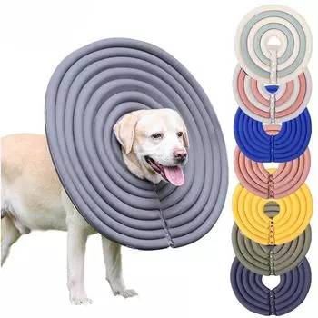 Товары для животных Ошейник для защиты от укусов кошек и собак Мягкий елизаветинский ошейник XS синий