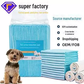 Товары для животных Впитывающая подгузник для собак - толстая, не промокает, защищает от мочеиспускания Thin, 80*90, 60 pcs/pack