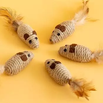 Товары для животных Забавные игрушки для дразнящих кошек Кошачьи грызущие сизалевые шарики Игрушки, устойчивые к укусам Игрушка для скрежетания зубами у кошек Интерактивные игрушки для домашних животных A3