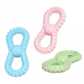 Товары для животных Жевательная резинка для собак Новая устойчивая к укусам игрушка для собак Интерактивный мячик Игрушка для жевания моляров для маленьких и средних собак 15*7cm