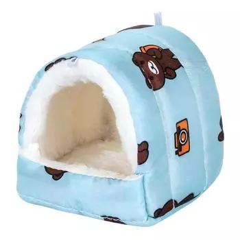 Товары для животных Зимнее теплое гнездо для хомяка Гнездо для птиц XS розовый