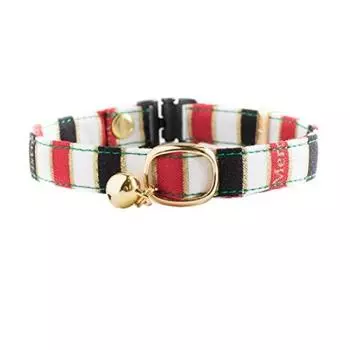 Товары Хороший ошейник для кошек Рождество с пряжкой безопасности Ремень безопасности с колокольчиком [Cat Luck] (M) РВБЛ-М
