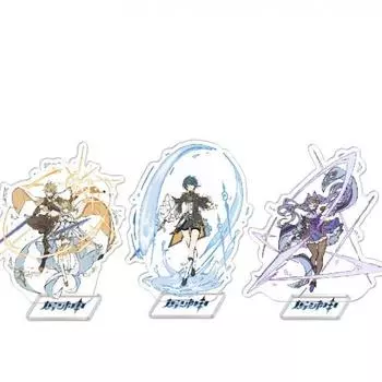Товары из аниме-игр Sunny Day Barbara Genshin Impact Акварельные акриловые подставки для украшения 01