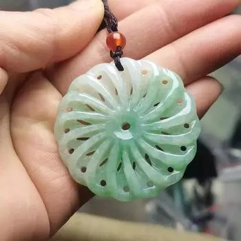 Товары из нефрита А, подвеска с цветком пиона, цветение цветов, насыщенные нефритовые цветы, различные нефритовые аксессуары, прямая трансляция из нефрита