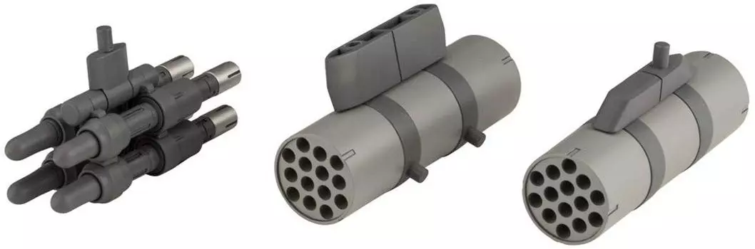 Товары поддержки моделирования KOTOBUKIYA Оружейный блок 45 ракетный блок общая длина 57 мм пластиковая модель MSG и приблизительная. Немасштаб