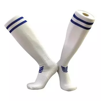 Towel Bottom Soccer Socks Breathable Knee High Training Long Stocking Adults Youths Kids Practical Competition Football Socks S(Eu 28-33)
