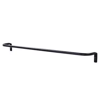 Вешалка для полотенец Матовый черный Черный [monoKOZZ] [Тонкая труба] [Ширина 400мм]