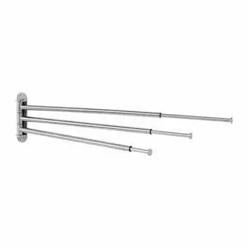 Towel holder 3 bars stainless steel IKEA/IKEA BROGRUND (404.267.08) серебряный