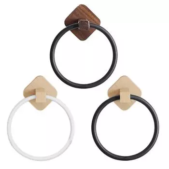 Держатель для полотенец BAluminum Bathroom Wall Mounted Round Towel Rings Towel Rack D0LD