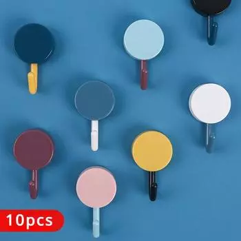 Towel Hook For Kitchen Gadgets Coat Bathroom Organizer Self Adhesive Wall Hook Sturdy Hooks No Drilling Required Bag Storage M