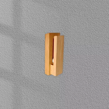 Towel Installation Hanger Hanging Wooden for Laundry Kitchen Dishcloth Cupboard Bathroom светло-коричневого