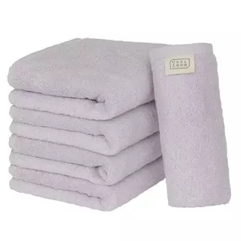 Towel Institute Face Towel Light Lavender Set of 5 Hotel Specifications Fluffy Fast Absorption Cotton Durable Low Shedding Colors to Choose Japan