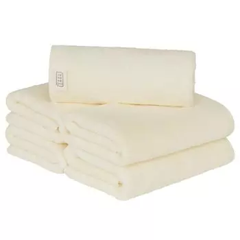 Towel Institute Mini Bath Towel Vanilla White Set of 5 water absorption Quick drying cotton Durable Low shedding colors to choose Japan Technology