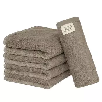 Towel Laboratory Dry Face Warm Collaboratively Designed with and JapanTechnology [Speed 3D] #009 Towels, Gray, 5-Pack, Quick-Drying, Medium-Weight,