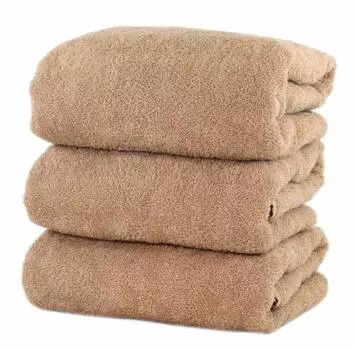 Towelkan Daily Towel Bath Towel Made in Japan Mocha Set of 3 60 x 120cm Senshu Towel Approx.