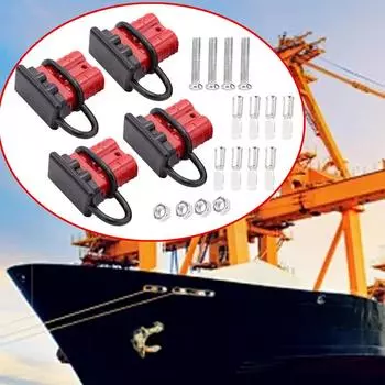 Towing Winch Quick Connect Systems 50 Amps Battery Quick Connect Disconnect Electrical Plug Kit 6 To 12 Gauge Connector Recovery CN