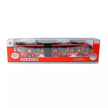 Toy Bus Model With Sound Light Features Design For Kids Play Collecting And