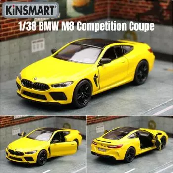 Toy Car Model 1/38 BMW M8 Competition Coupe Sedan Alloy Diecast Miniature Vehicle Collection Gift for Children Boy чёрный