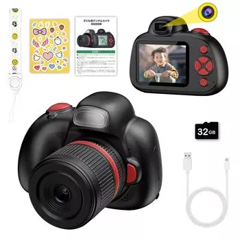 Toy Kids Camera 5 Years 6 Years 7 Years Birthday 31 HD Continuous Shooting Japanese Instruction Manual Included Camera, Camera, Children s Toy, Old, чёрный