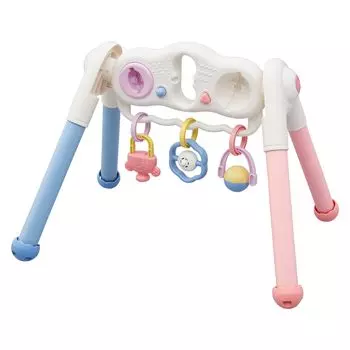 Toy Royal Henshin Gym Educational Board Pastel Colors Great as a Baby Gift Gift Baby Toy & (Baby Gym/Finger Play/Hand Play) (Sound/Removable Rattle)