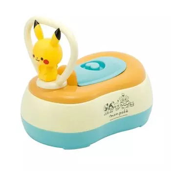 Toy Royal Monpoke Pikachu potty auxiliary toilet seat step Pikachu Pokemon potty training to wash comes with a fall prevention (potty / / stool) (easy