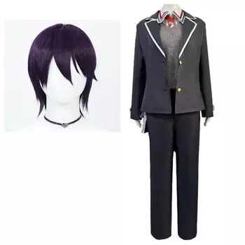 Toya Kenmochi Косплей Вечеринка Школьный Фестиваль Хэллоуин Маскировка Костюм VTuber Парик Включен Событие Культурный Фестиваль [88flix] (XL)